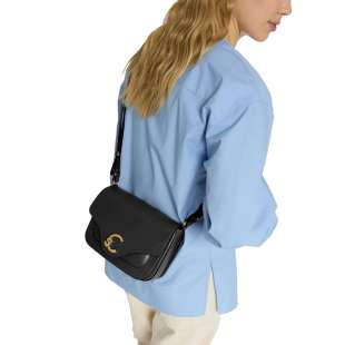 Coccinelle C-Me Calf Cocker Small Noir E1SSK150101_001 2