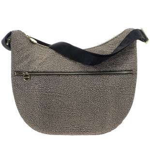 Borbonese Luna Medium Naturale/Nero 934109I15 X11