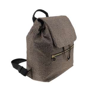 Borbonese Zaino Eco Line Medium OP Naturale/Nero 934486I15 X11 2