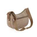 Borbonese Luna Small con taschino in Nylon Riciclato Beige/Marrone 934107I15994