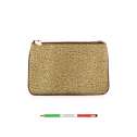 Borbonese Small Crossbody Bag made of Recycled Nylon Beige/Marrone 934119I15994