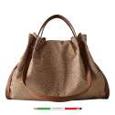 Borbonese Shopper New Orbit Large Beige/Marrone 924177AH1994