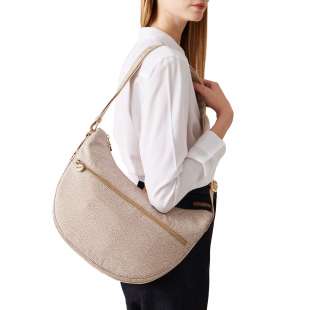 Borbonese Luna Bag Medium Sabbia 934108I15C75 2