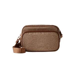 Borbonese Camera Case Small Beige/Marrone 934134I15994
