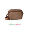Borbonese Camera Case Small Beige/Marrone 934134I15994
