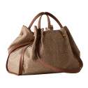 Borbonese Shopper New Orbit Large Beige/Marrone 924177AH1994