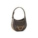 Borbonese Mini Hobo Bag 110 Swarovski Clay Grey 923047AT3Z54