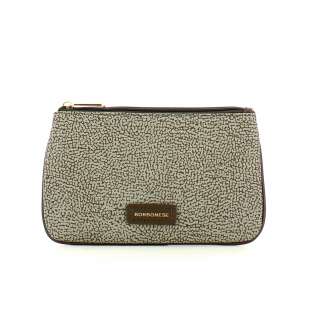 Borbonese Bustina Piatta Tortora/Marrone 220363J47U66