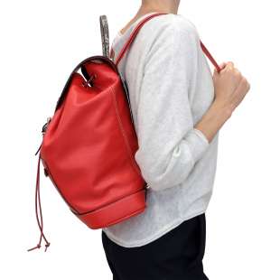 Sem Vaccaro Alce Pitone Rosso Zaino 2