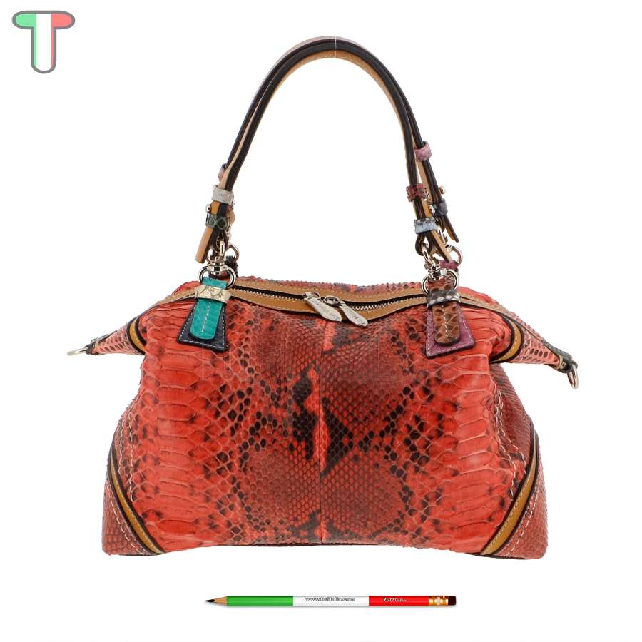 Sem Vaccaro Pitone Multicolor Corallo 456