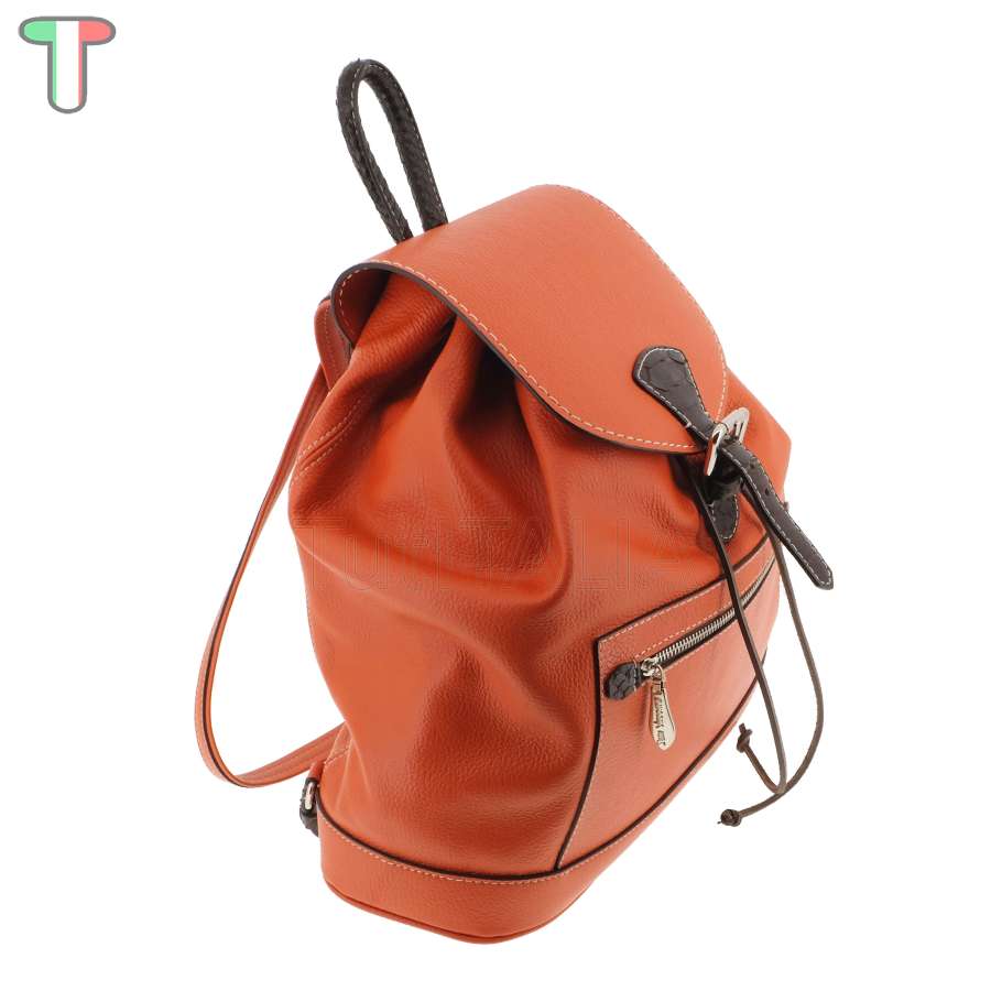 Sem Vaccaro Alce Pitone Arancio Zaino