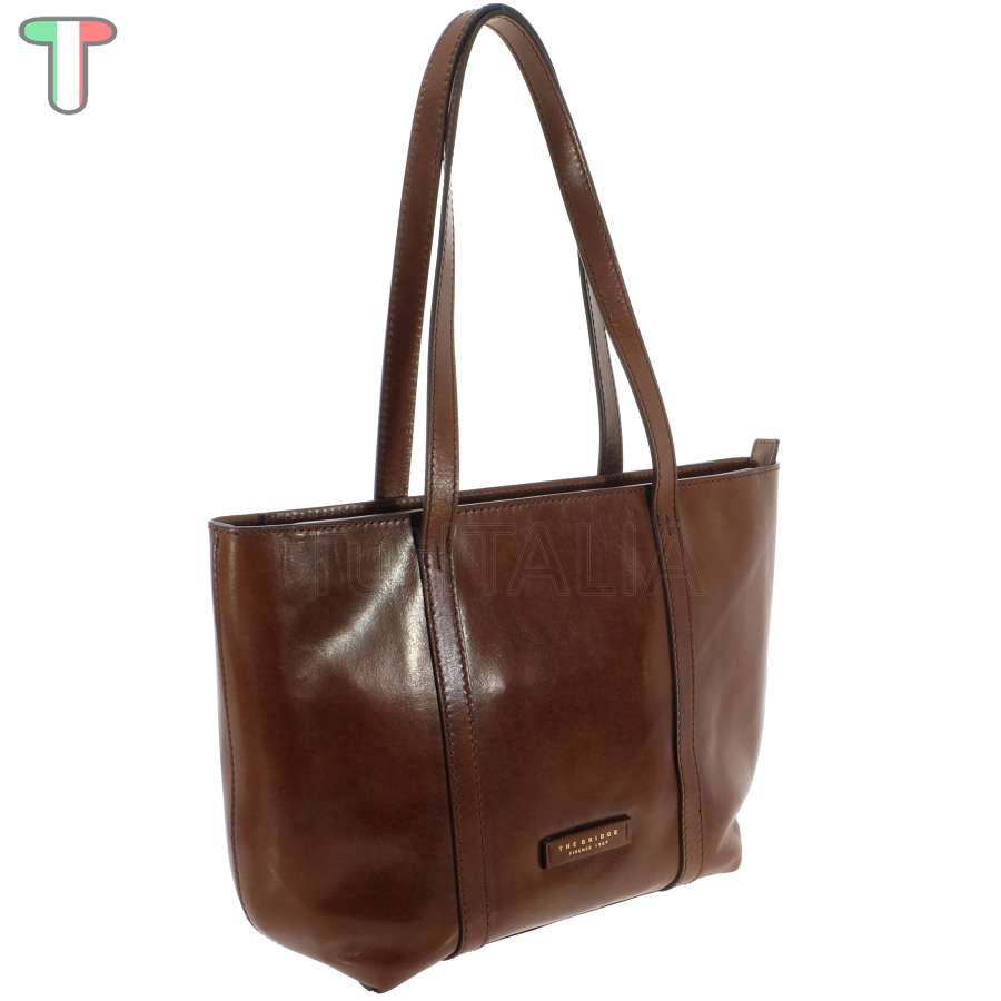 The Bridge Shopper Vittoria Marrone/Oro 04201001 14