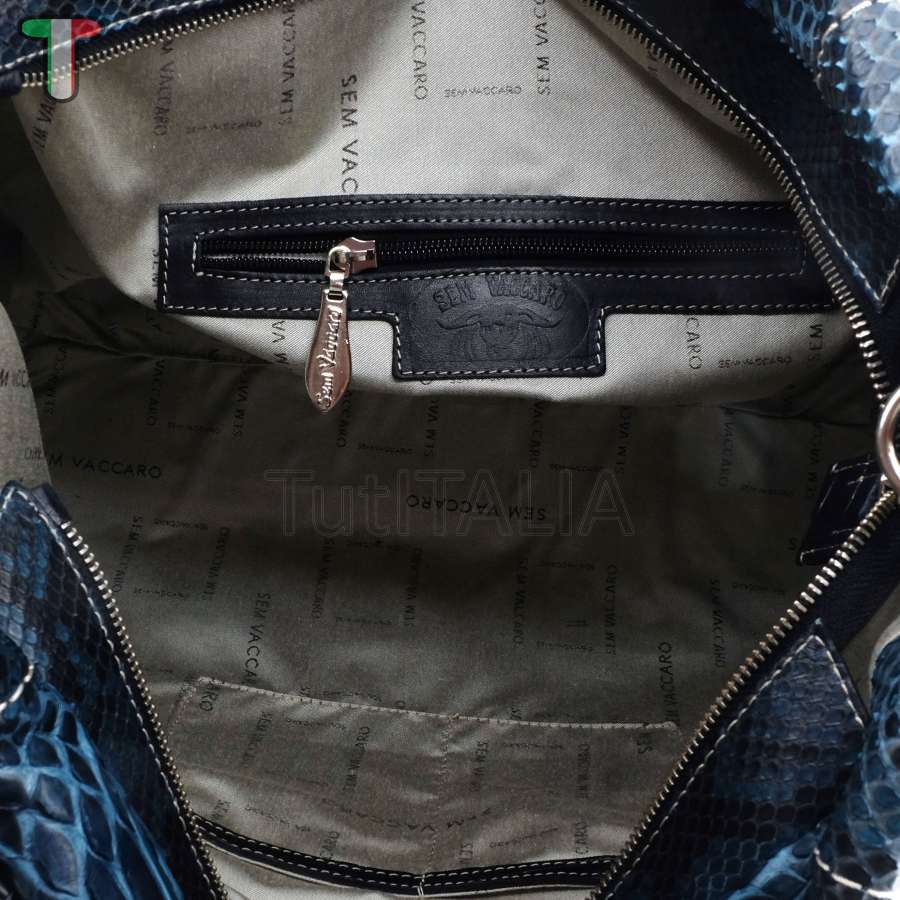 Sem Vaccaro Pitone Cocco Petrolio 245