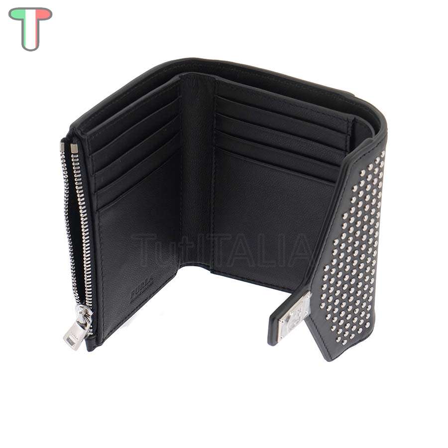 Furla Tortona S Tri-Fold Onyx 1014076