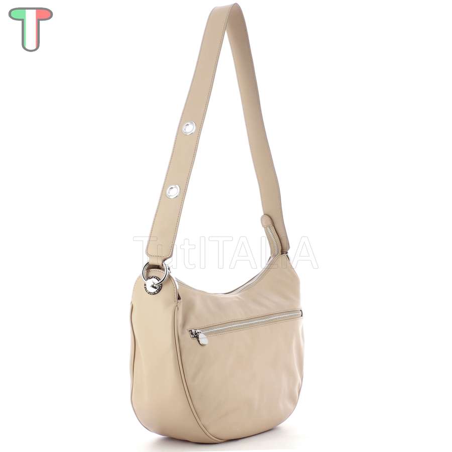 Borbonese Luna Bag Medium Beige/OP Naturale 954538G61U94