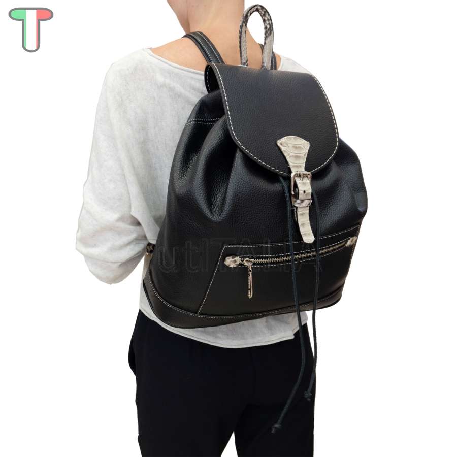 Sem Vaccaro Alce Pitone Nero Zaino