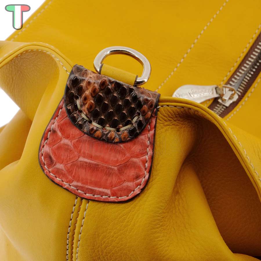 Sem Vaccaro Vacchetta Pitone Senape 203