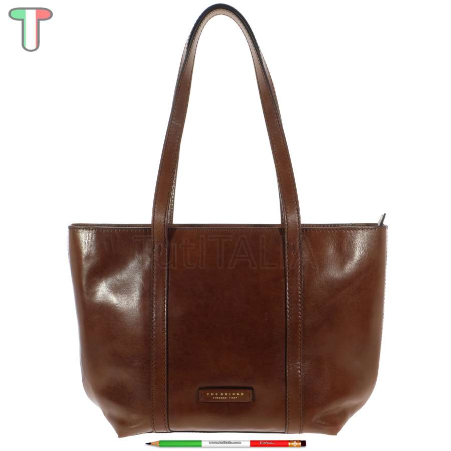 The Bridge Shopper Vittoria Marrone/Oro 04201001 14