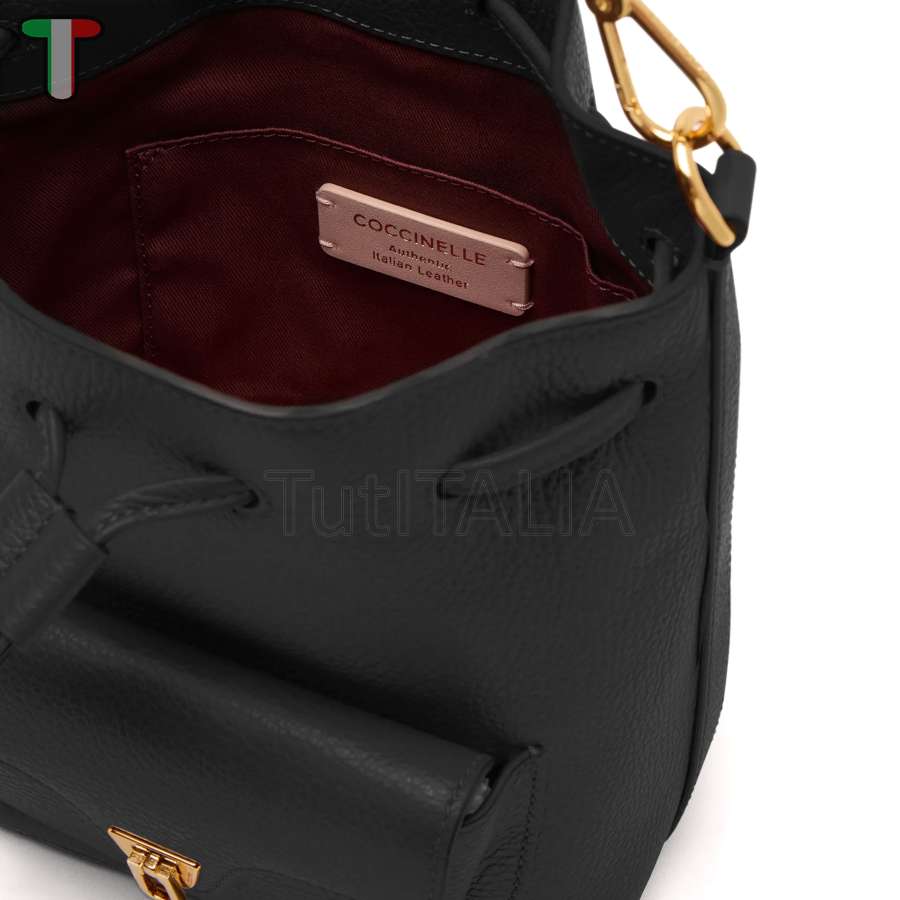 Coccinelle Beat Generation Small Noir E1TFK230301001