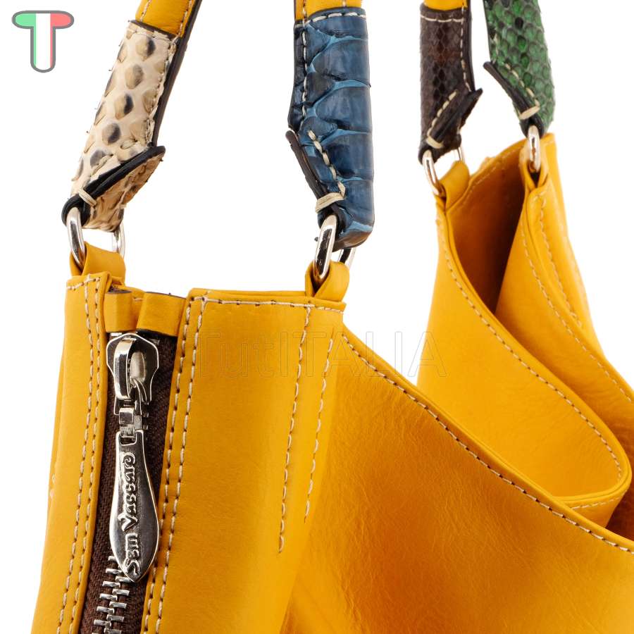 Sem Vaccaro Vacchetta Pitone Senape 709