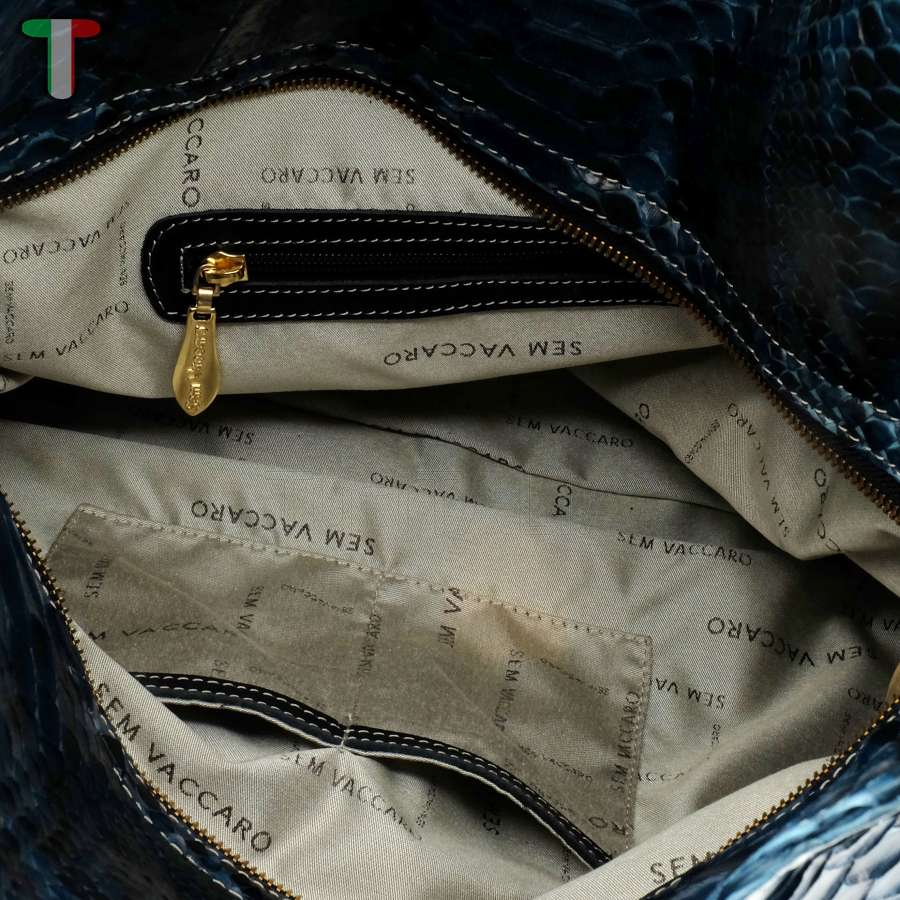 Sem Vaccaro Pitone Petrolio 709