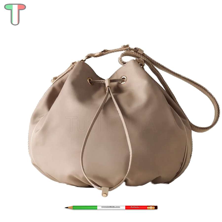 Borbonese Secchiello Medium 110 Sabbia 924289BA7C75