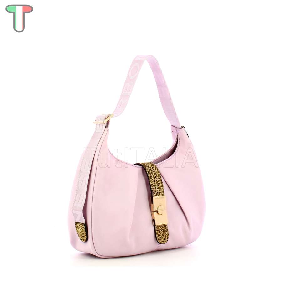 Borbonese Cortina Small Ortensia/Op Naturale 923937AQ3J06