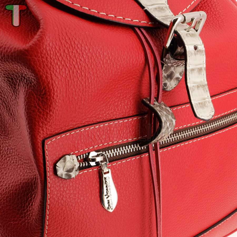 Sem Vaccaro Alce Pitone Rosso Zaino