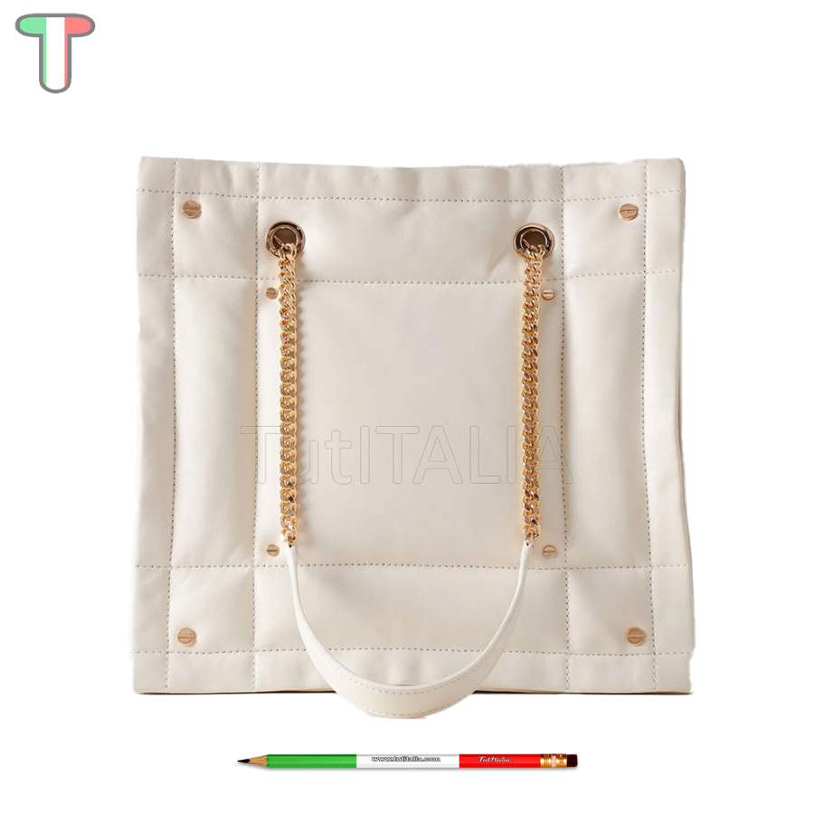 Borbonese Borsa a spalla Reverse Medium Chantilly Cream 924674F29Z61