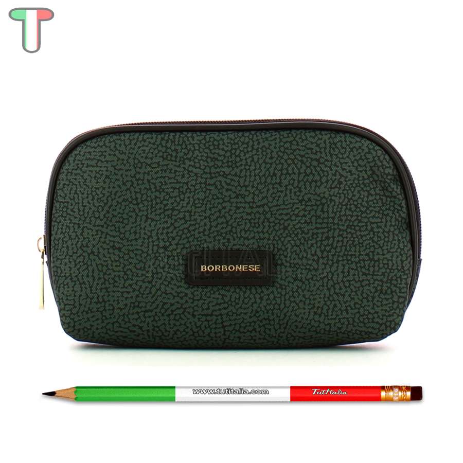 Borbonese Beauty Case Medium Peltro 220358J47148