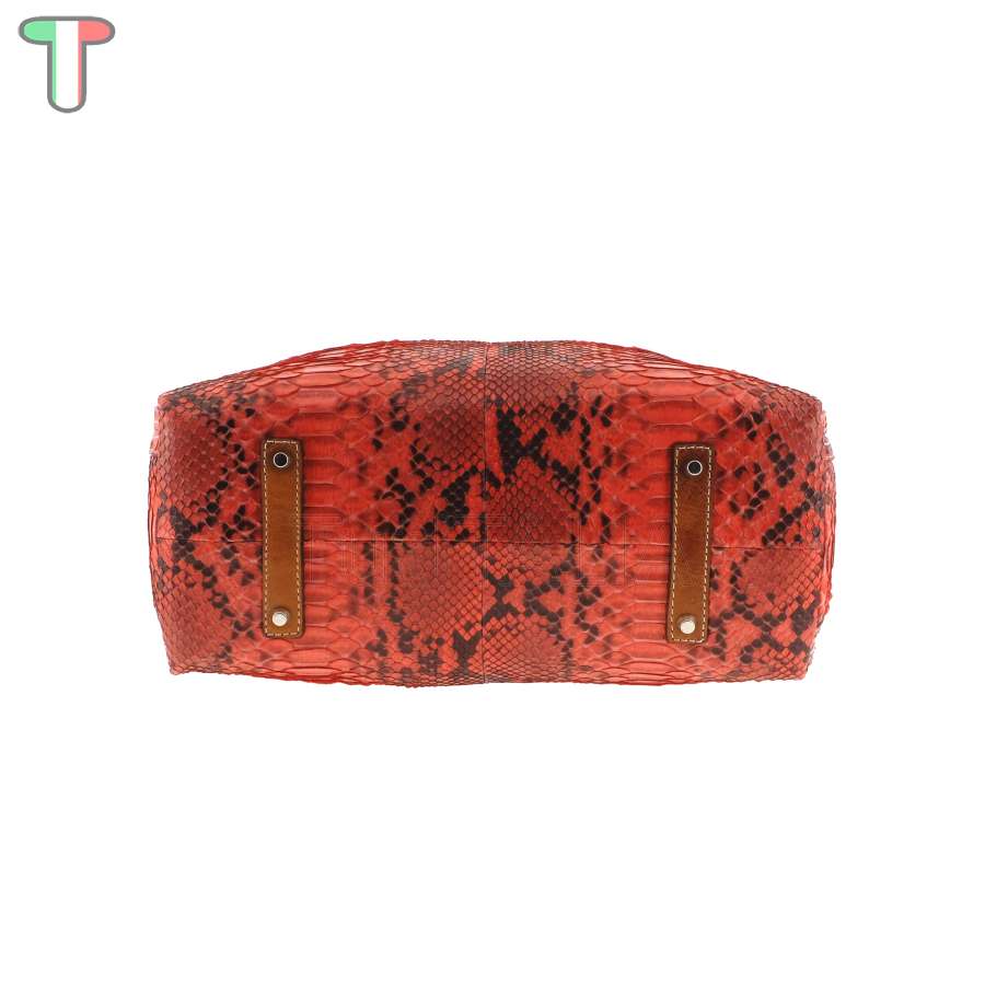 Sem Vaccaro Pitone Cuoio Corallo 502