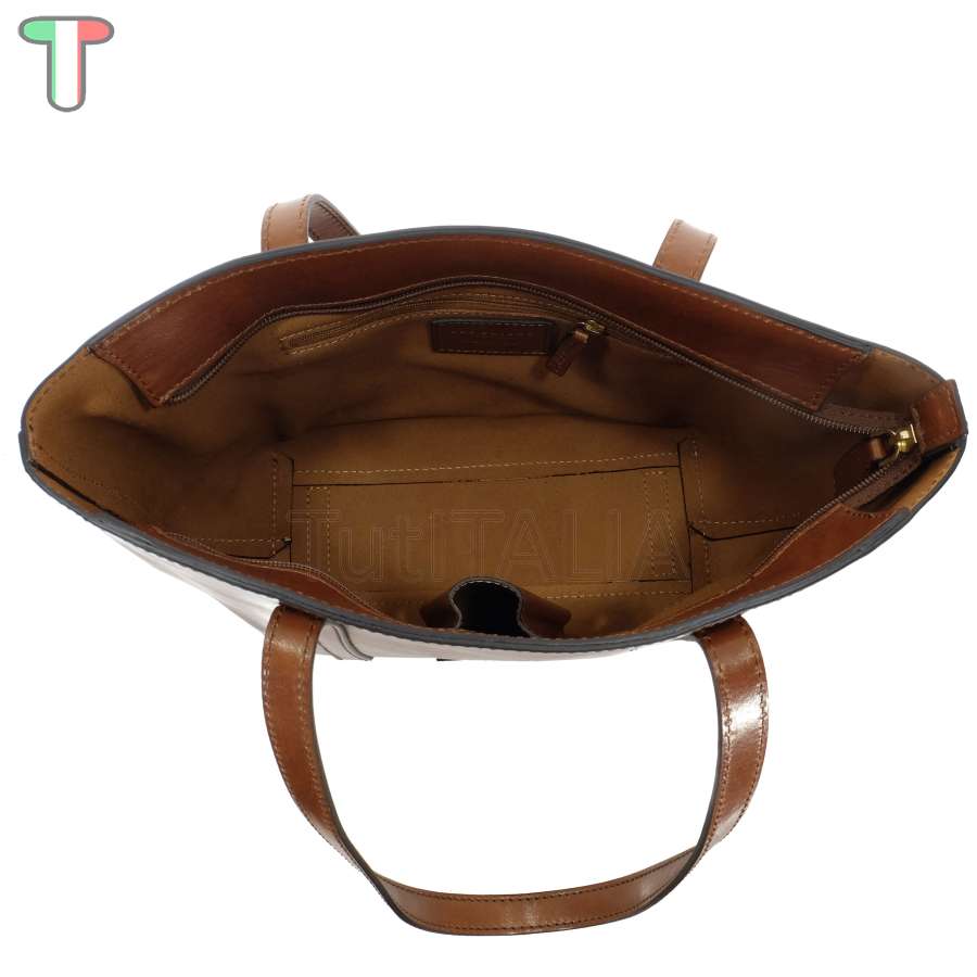 The Bridge Shopper Vittoria Marrone/Oro 04201001 14