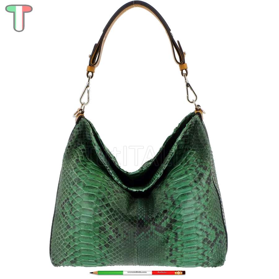 Sem Vaccaro Pitone Cuoio Smeraldo 502