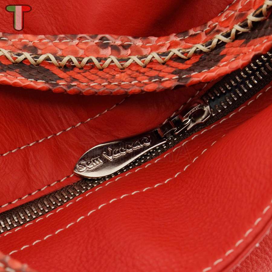 Sem Vaccaro Vacchetta Pitone Rosso 2501
