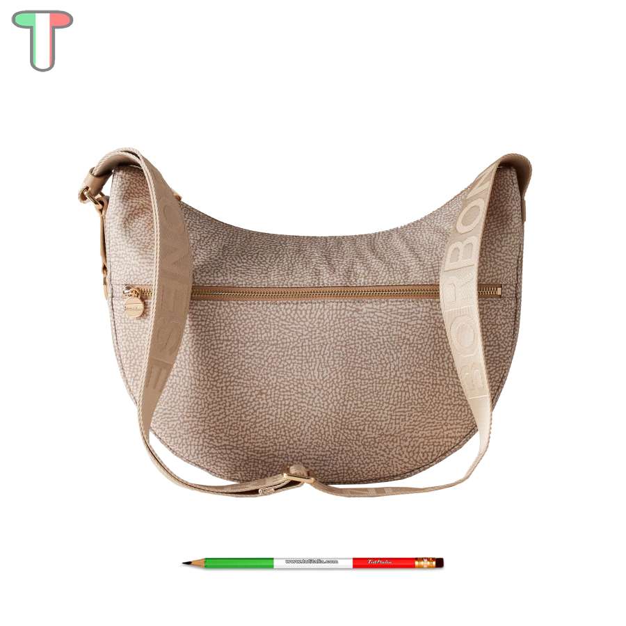Borbonese Luna Bag Medium Sabbia 934108I15C75