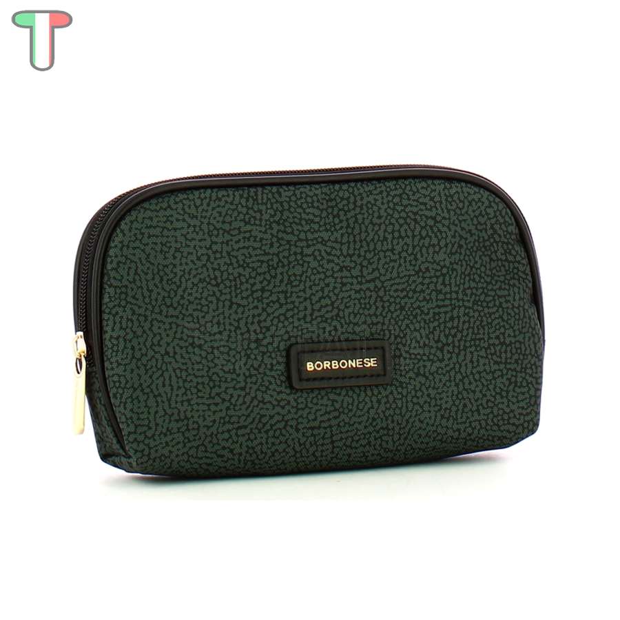 Borbonese Beauty Case Medium Peltro 220358J47148