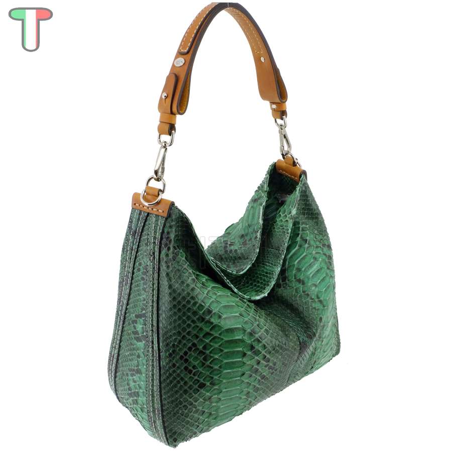 Sem Vaccaro Pitone Cuoio Smeraldo 502