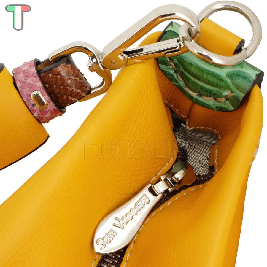 Sem Vaccaro Vacchetta Pitone Senape 237