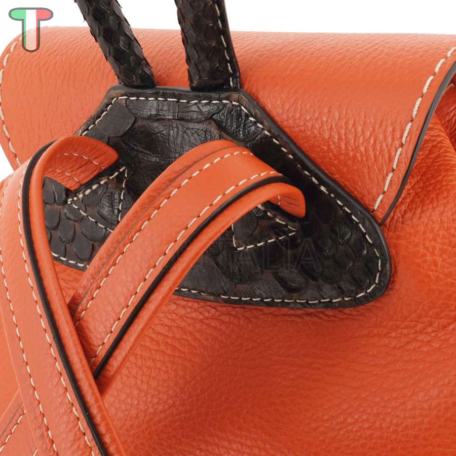 Sem Vaccaro Alce Pitone Arancio Zaino