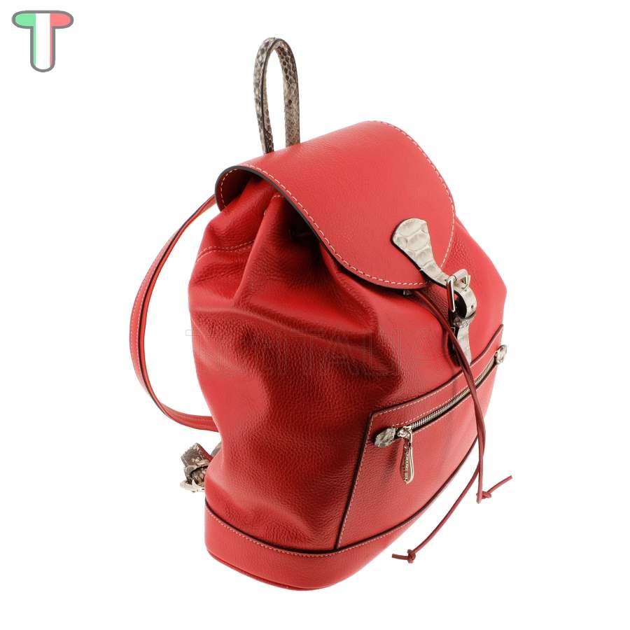 Sem Vaccaro Alce Pitone Rosso Zaino