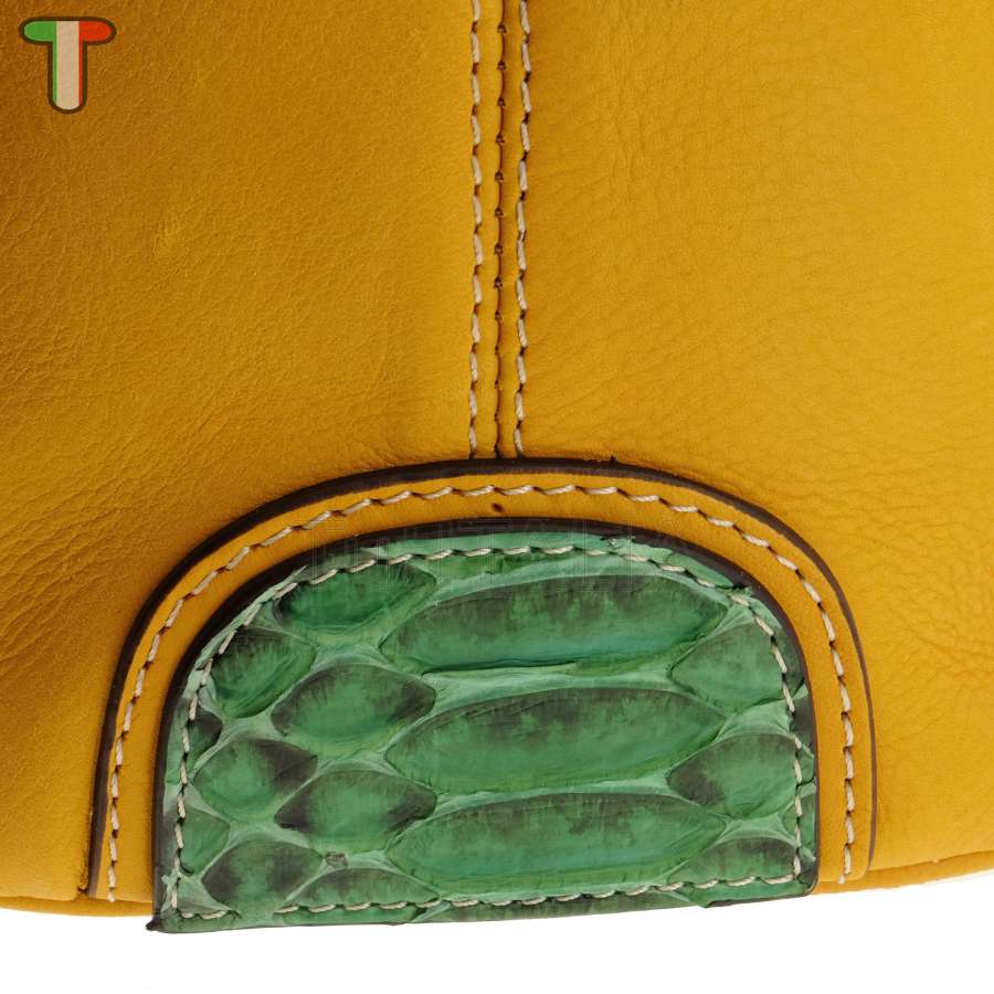 Sem Vaccaro Vacchetta Pitone Senape 203