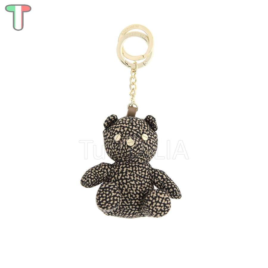 Borbonese Portachiavi Orso OP Naturale/Nero 930028I15X11