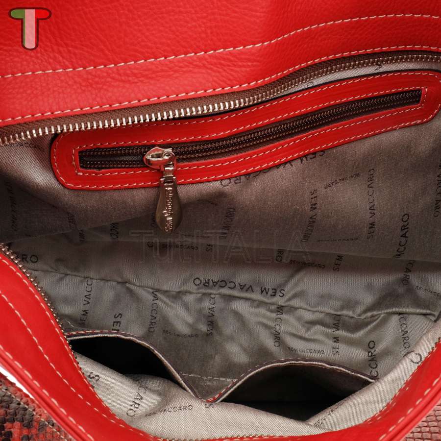 Sem Vaccaro Vacchetta Pitone Rosso 2501