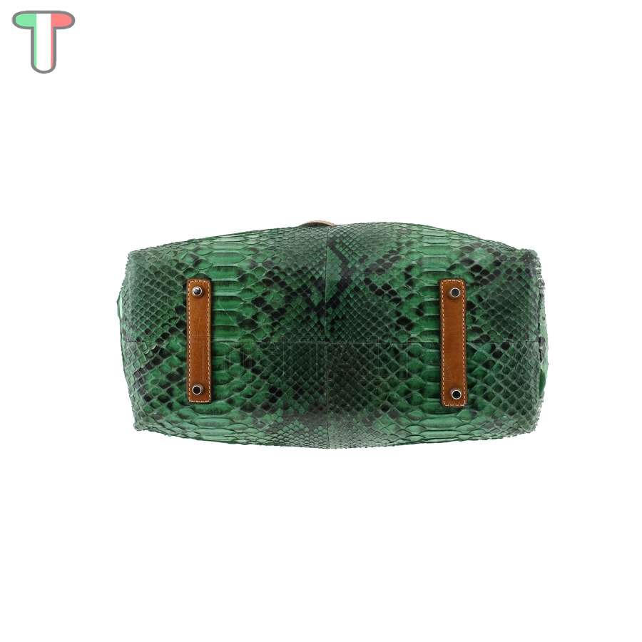 Sem Vaccaro Pitone Cuoio Smeraldo 502