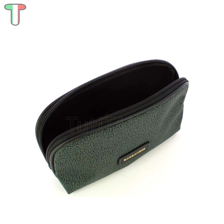 Borbonese Beauty Case Medium Peltro 220358J47148