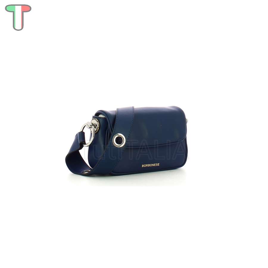 Borbonese Borsa a tracolla Blu/OP Naturale 954539G61U97