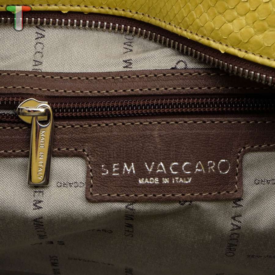 Sem Vaccaro Pitone Cuoio Giallo 502