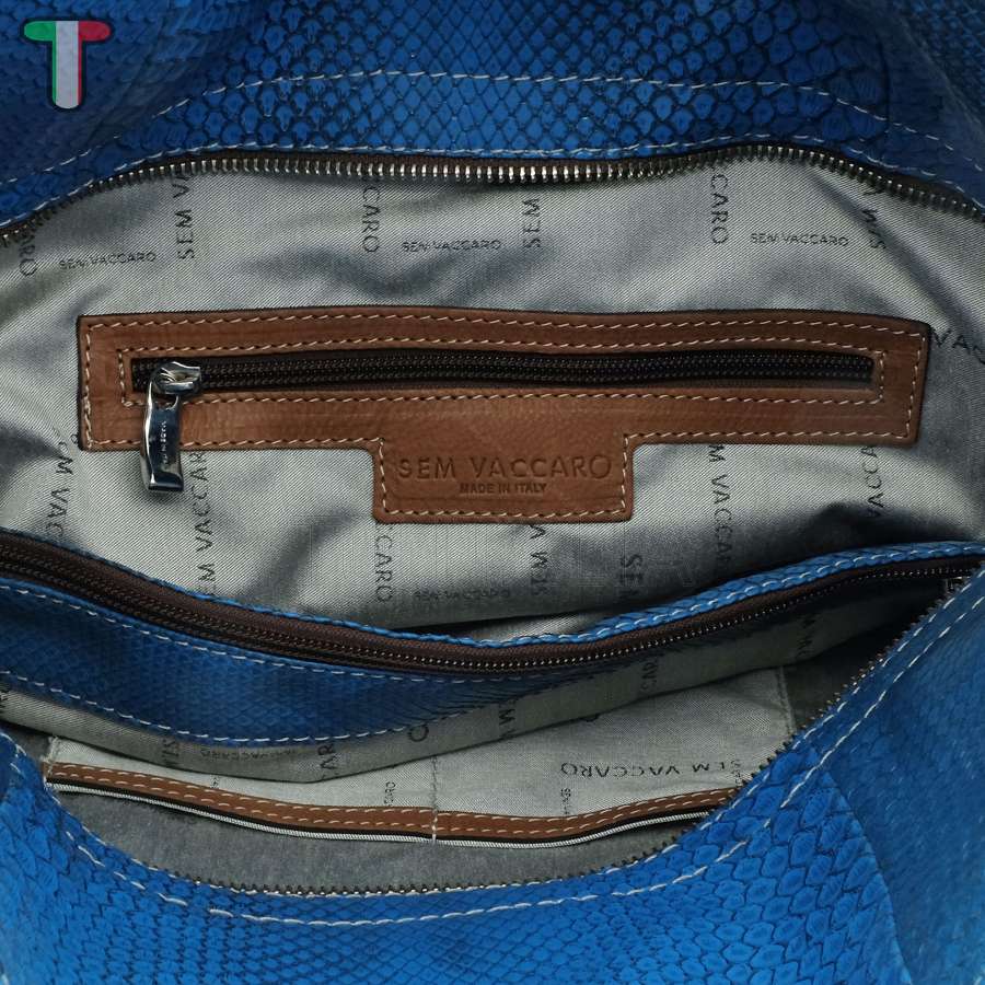 Sem Vaccaro Pitone Blu 709