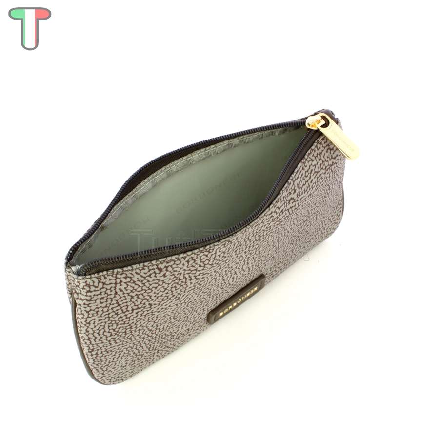 Borbonese Bustina Piatta Tortora/Marrone 220363J47U66