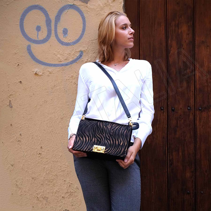 FURLA MIMI 1033464 TONI-NATURALI+NERO